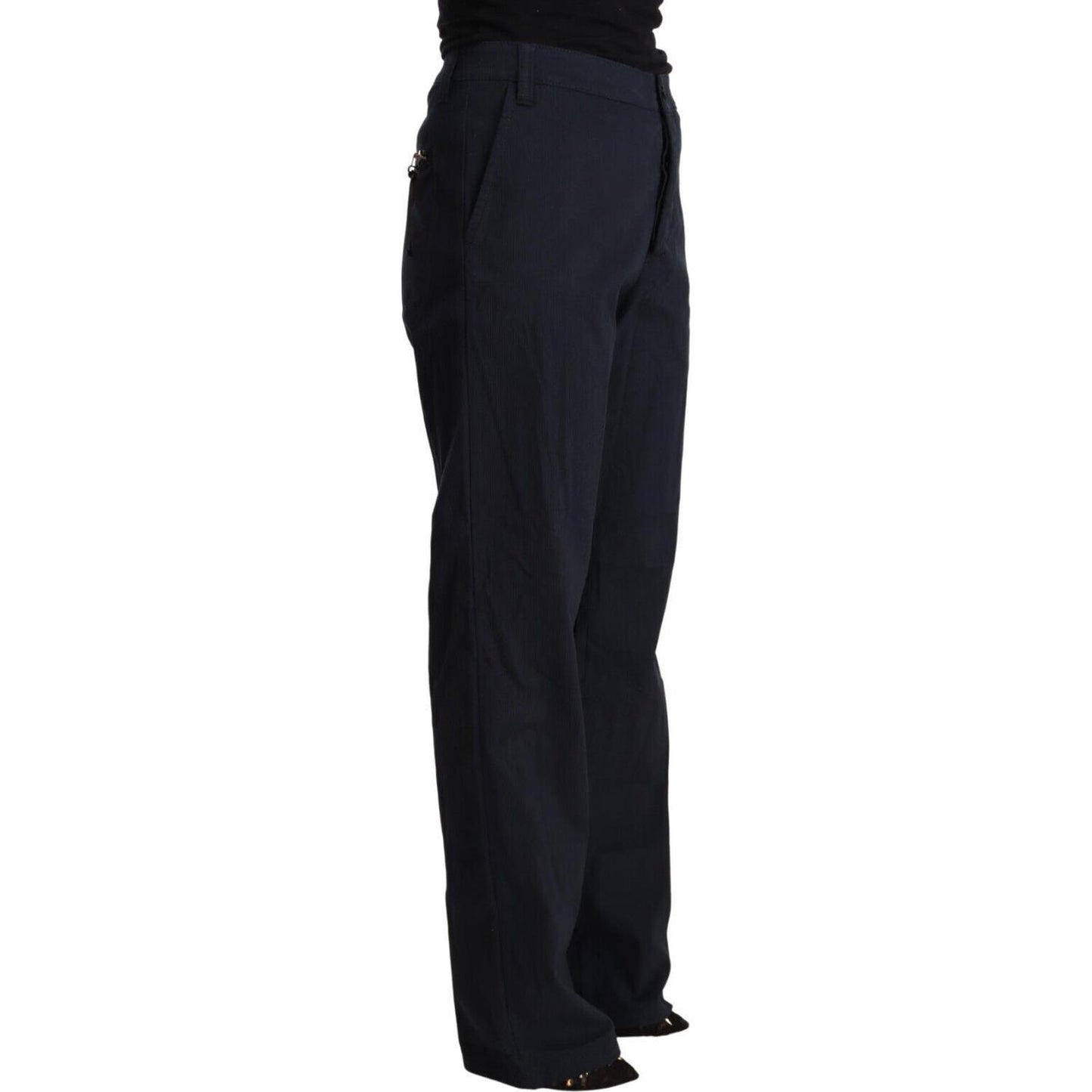 Exte Elegant High Waist Tapered Pants Exte Black