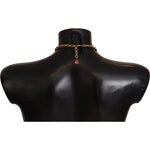 Dolce & Gabbana Chic Gold Statement Sicily Fruit Necklace Necklace Dolce & Gabbana Black