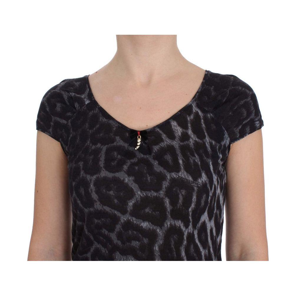 Chic Leopard Modal Top by Cavalli Cavalli Tan