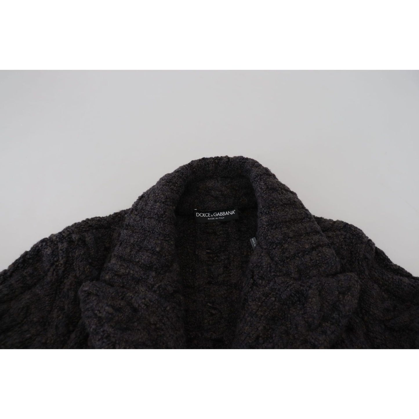 Dolce & Gabbana Elegant Double-Breasted Wool-Cashmere Coat Dolce & Gabbana Black