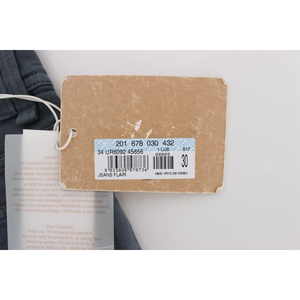 John Galliano Blue Cotton Blend Slim Fit Bootcut Jeans Jeans & Pants