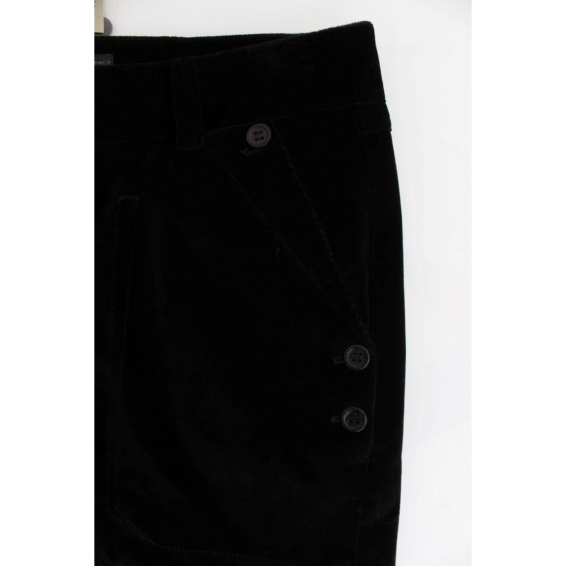 Ermanno Scervino Chic Black Straight Fit Cotton Jeans Jeans & Pants Ermanno Scervino Black
