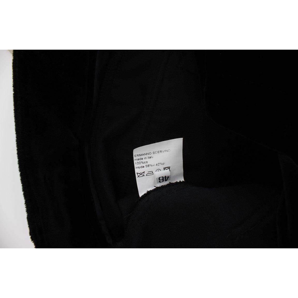 Ermanno Scervino Chic Black Straight Fit Cotton Jeans Jeans & Pants Ermanno Scervino Black
