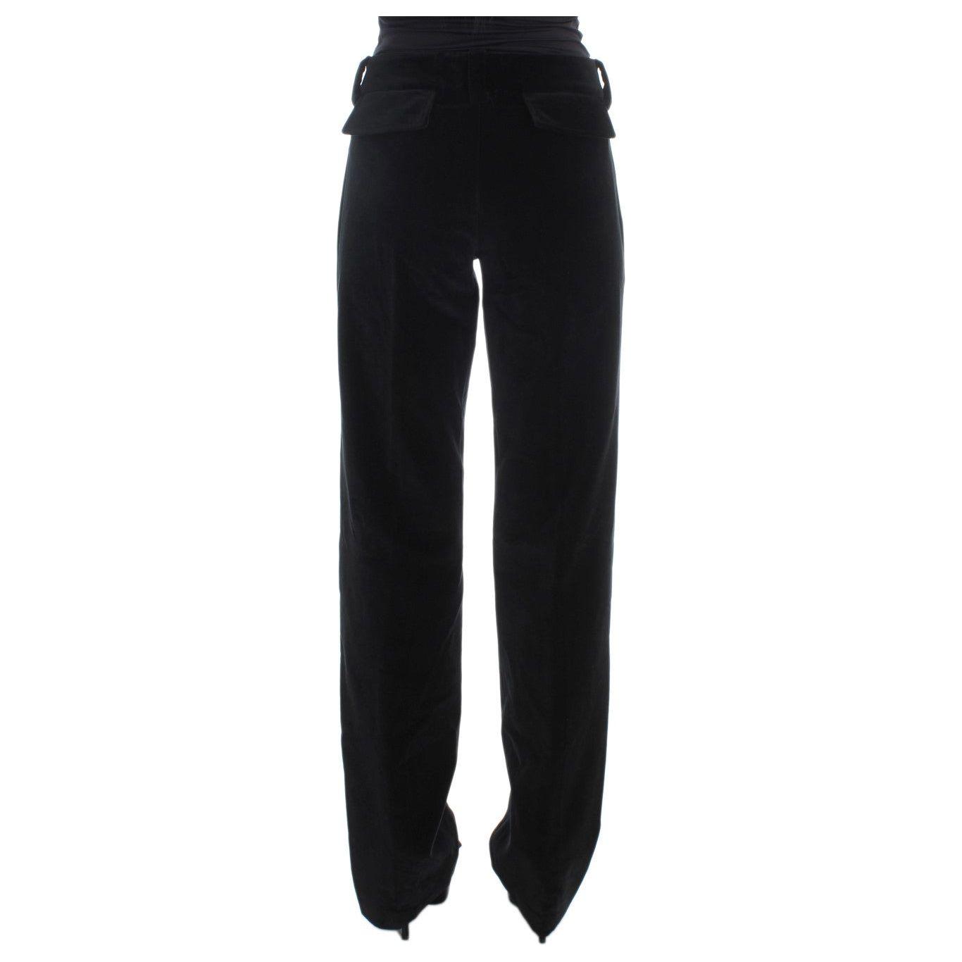 Ermanno Scervino Elegant Black Straight Fit Jeans Jeans & Pants Ermanno Scervino Black