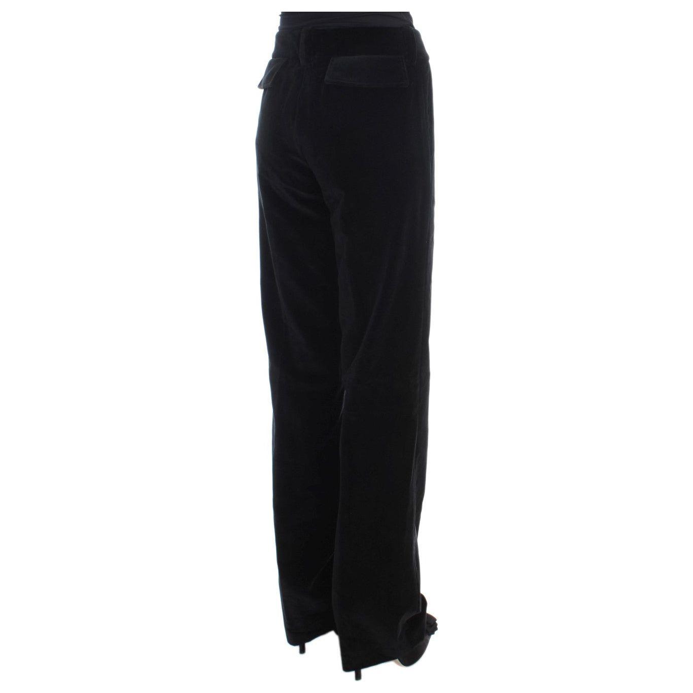 Ermanno Scervino Elegant Black Straight Fit Jeans Jeans & Pants Ermanno Scervino Black