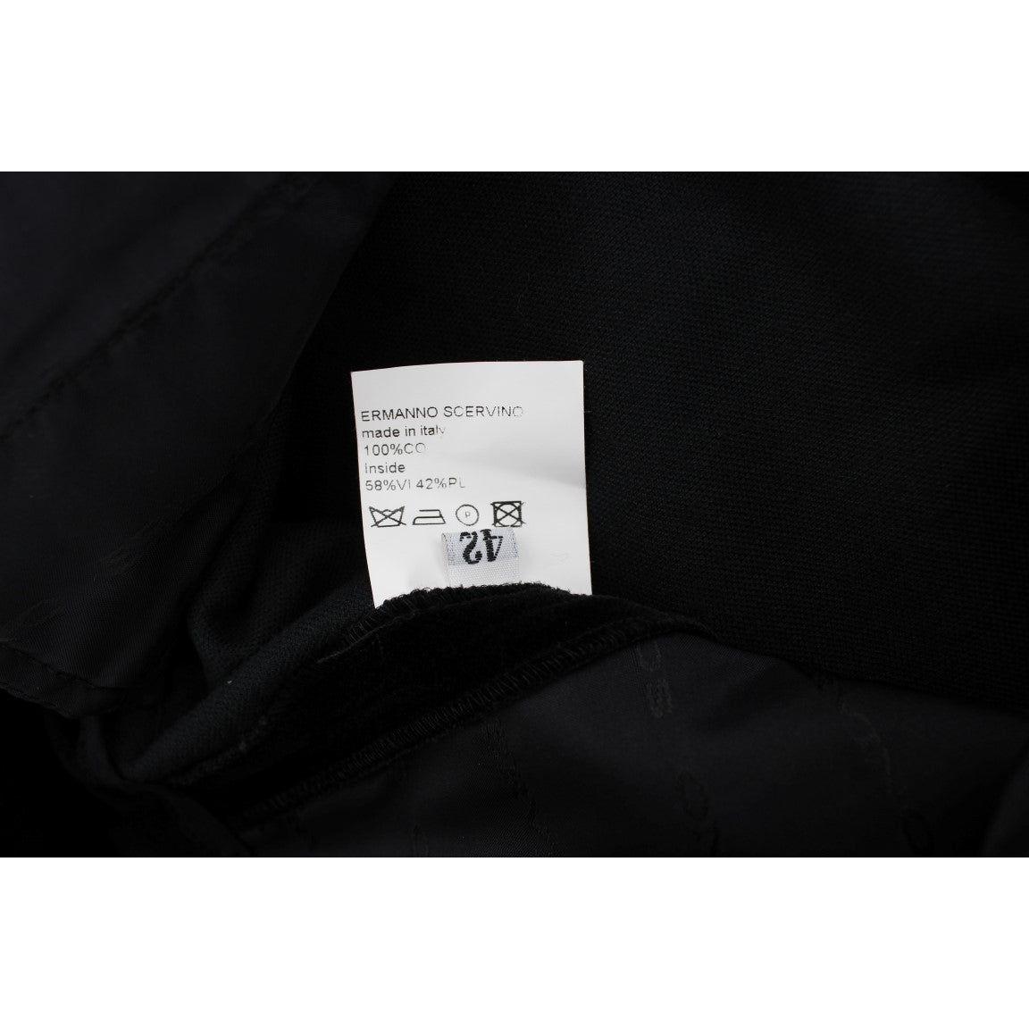 Ermanno Scervino Elegant Black Straight Fit Jeans Jeans & Pants Ermanno Scervino Black