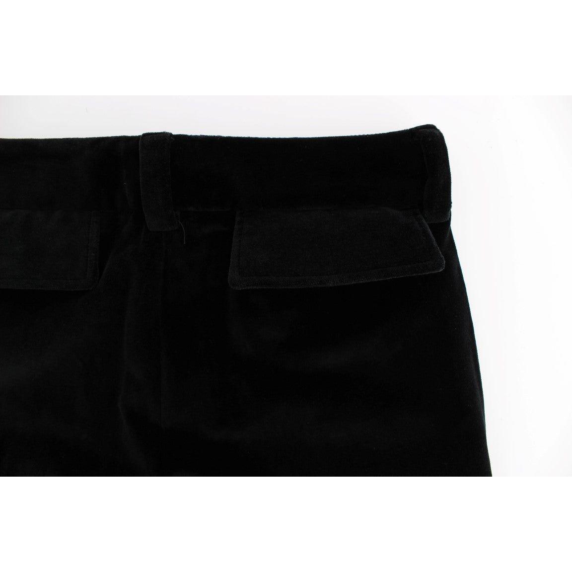 Ermanno Scervino Elegant Black Straight Fit Jeans Jeans & Pants Ermanno Scervino White Smoke