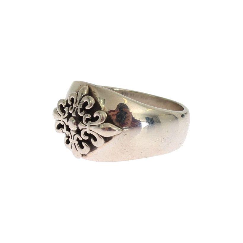 Nialaya Exquisite Silver Statement Ring for Men Ring Nialaya Light Gray