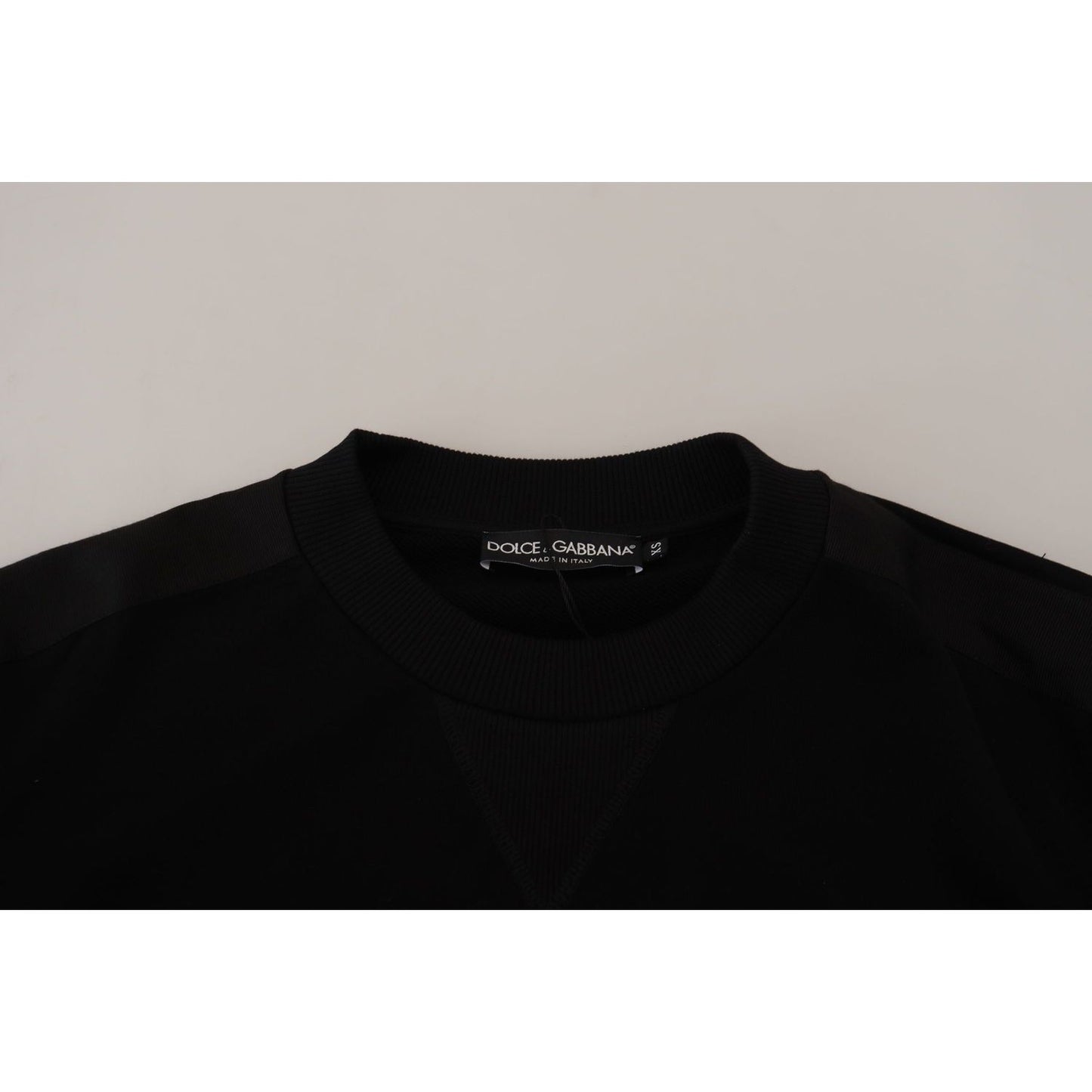 Dolce & Gabbana Elegant Crewneck Cotton Blend Sweater Dolce & Gabbana Gray