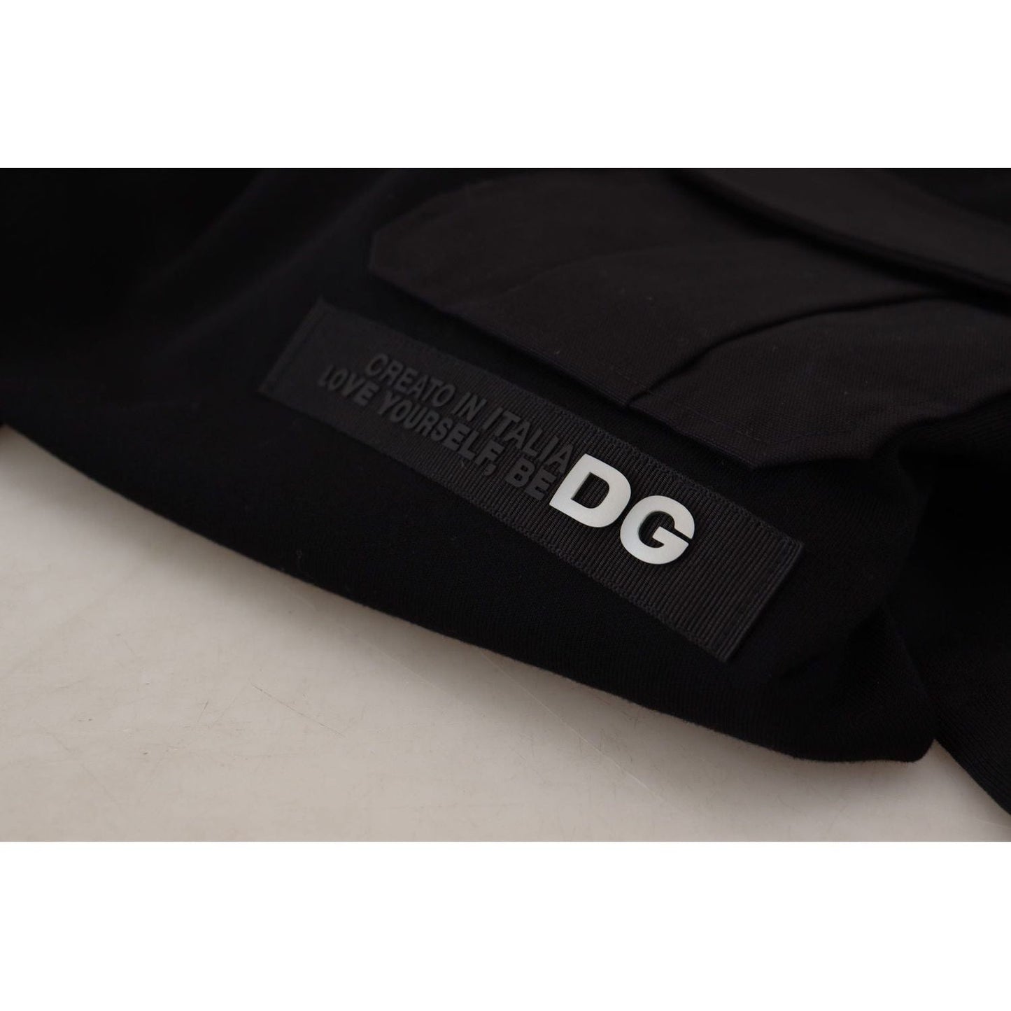 Dolce & Gabbana Elegant Crewneck Cotton Blend Sweater Dolce & Gabbana Dark Gray