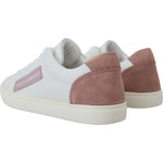 Dolce & Gabbana White Pink Leather Low Top Sneakers Shoes LA10057- 35.5