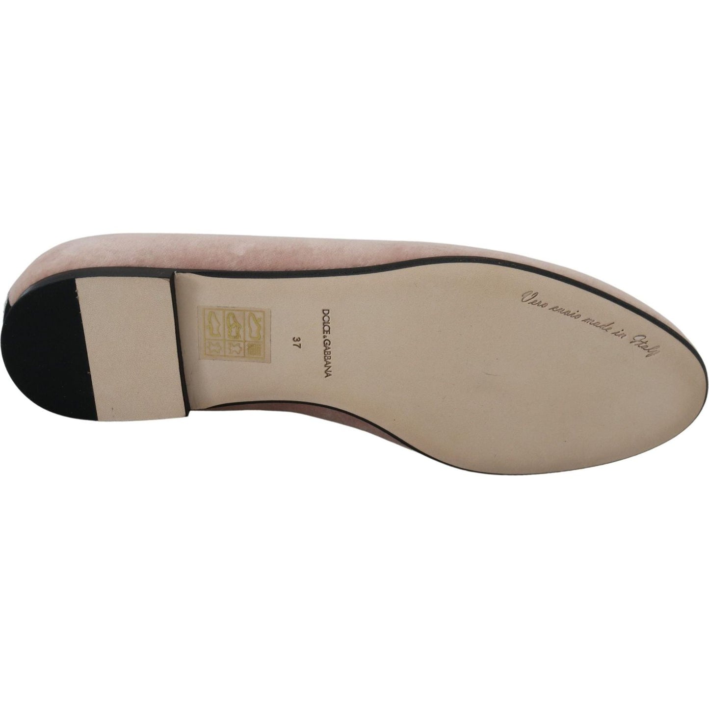 Dolce & Gabbana Elegant Pink Velvet Devotion Loafers Dolce & Gabbana Rosy Brown