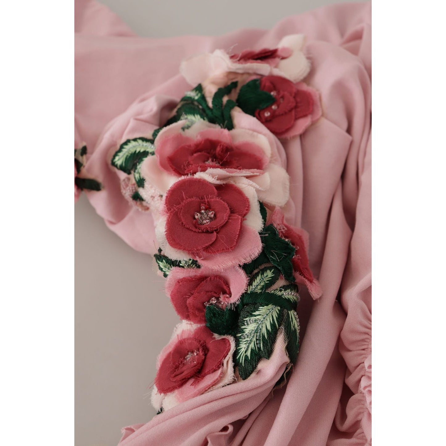 Dolce & Gabbana Elegant Pink One Shoulder Bodycon Dress Dolce & Gabbana Rosy Brown