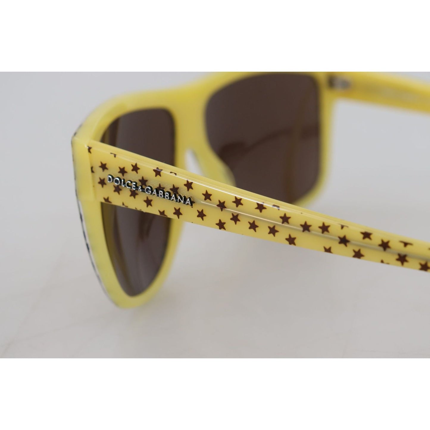 Dolce & Gabbana Stellar Chic Square Sunglasses in Yellow Dolce & Gabbana Gray