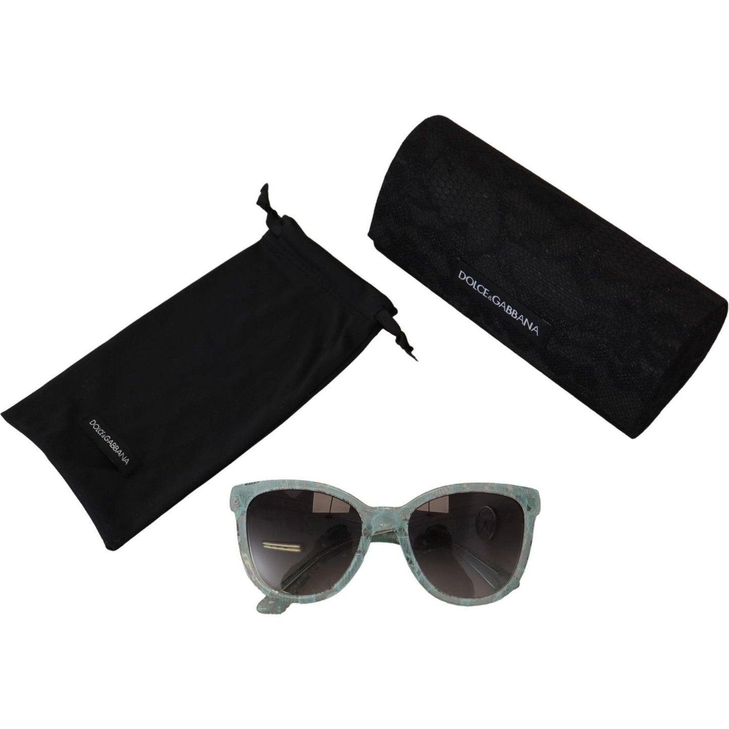Dolce & Gabbana Elegant Sicilian Lace Designer Sunglasses Dolce & Gabbana Black