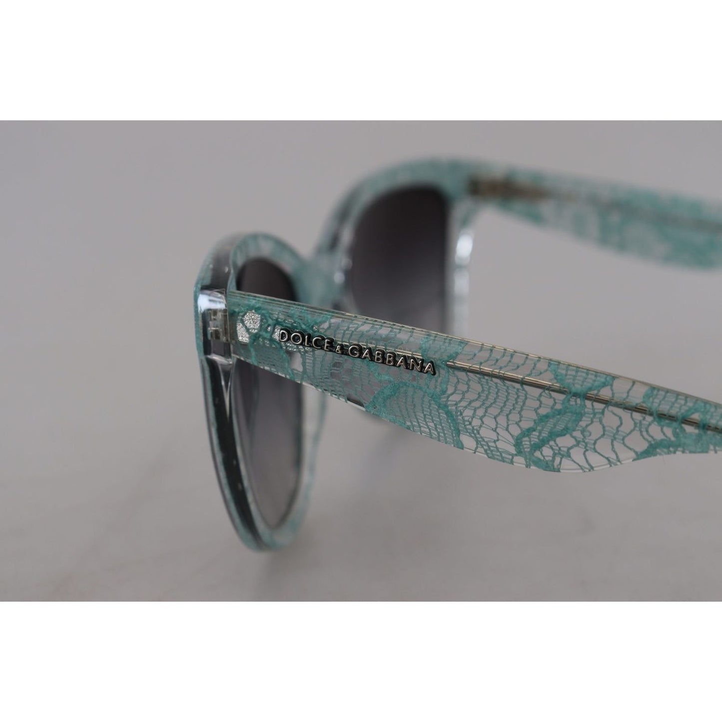 Dolce & Gabbana Elegant Sicilian Lace Designer Sunglasses Dolce & Gabbana Light Slate Gray