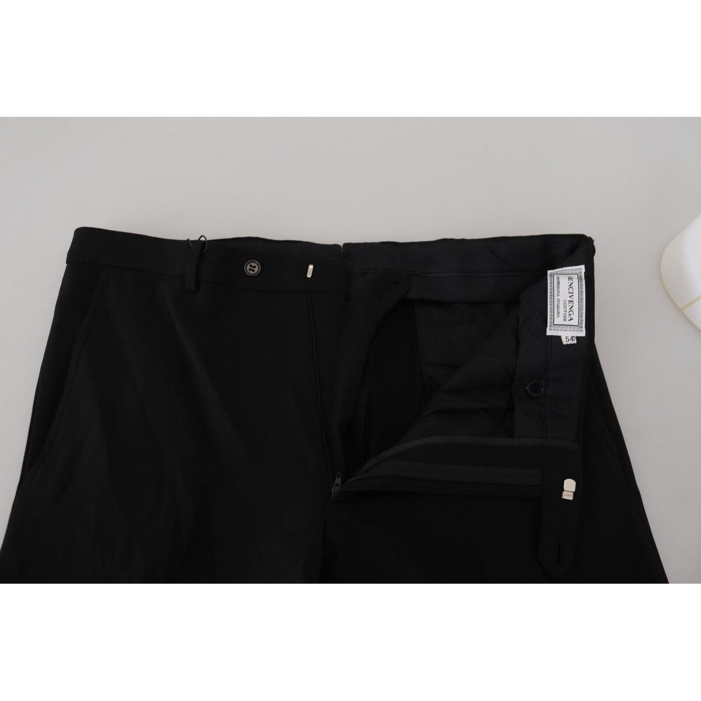BENCIVENGA Elegant Black MainLine Trousers BENCIVENGA Gray