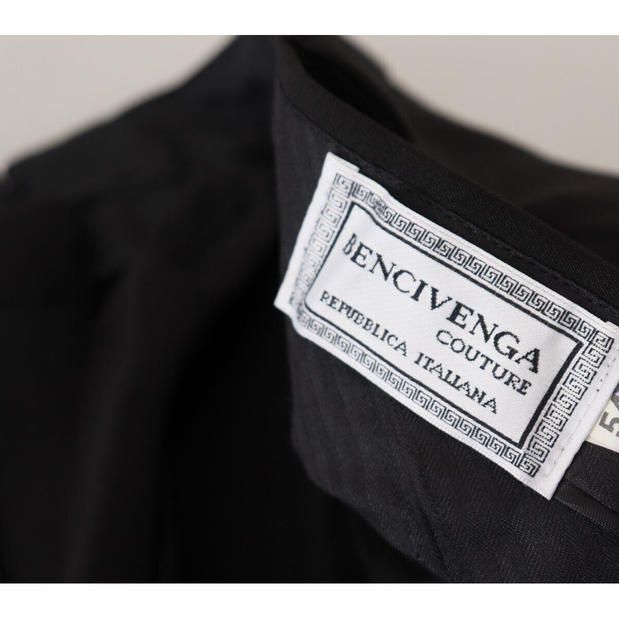 BENCIVENGA Elegant Black MainLine Trousers BENCIVENGA Black