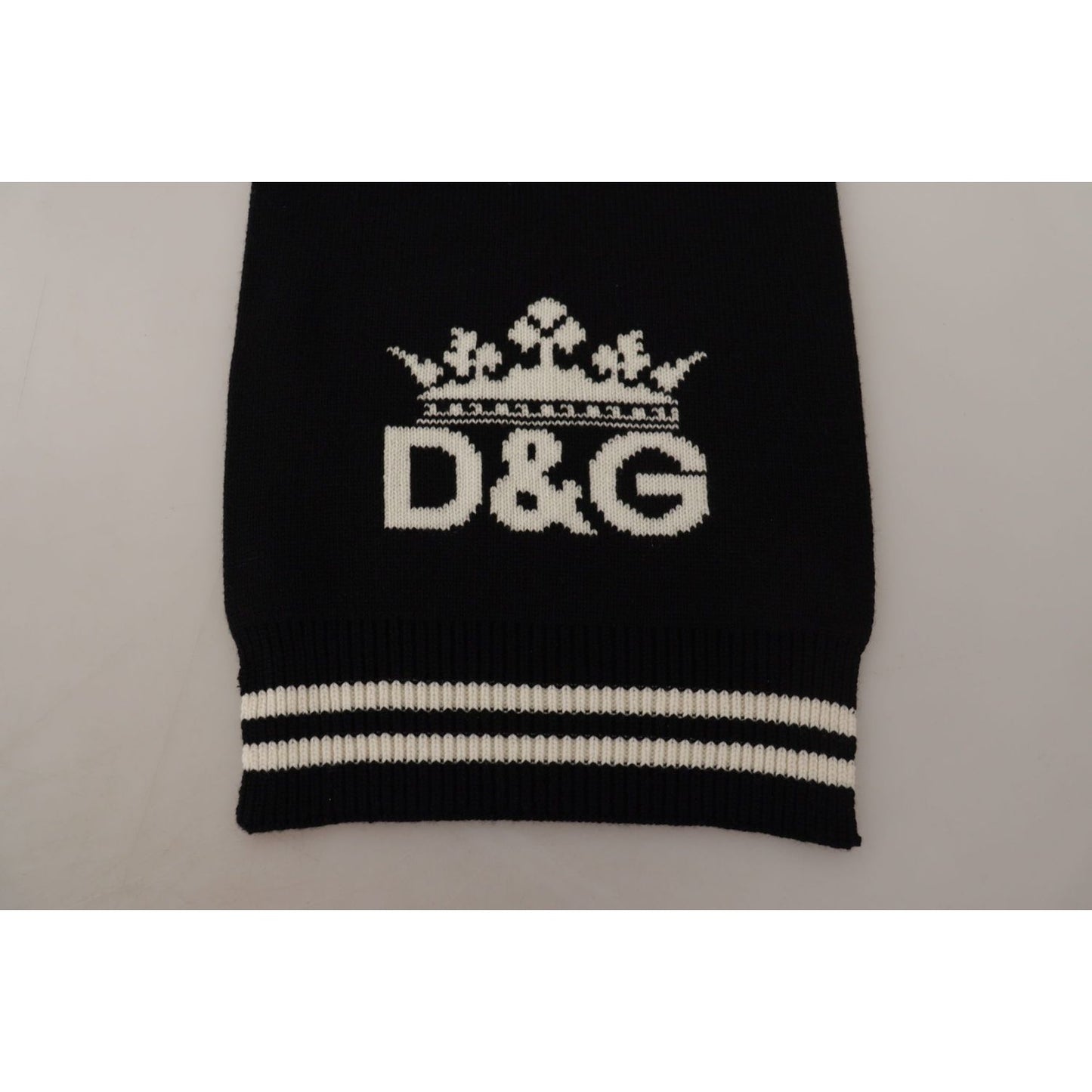 Dolce & Gabbana Elegant Cashmere Men's Scarf Wrap Dolce & Gabbana Dark Gray