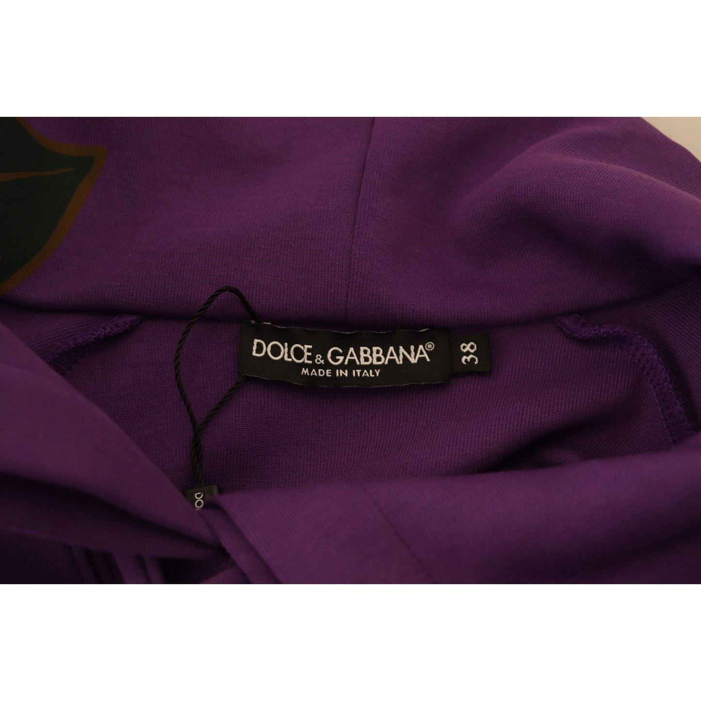 Dolce & Gabbana Elegant Purple Floral Pullover Sweater Dolce & Gabbana Dark Slate Gray