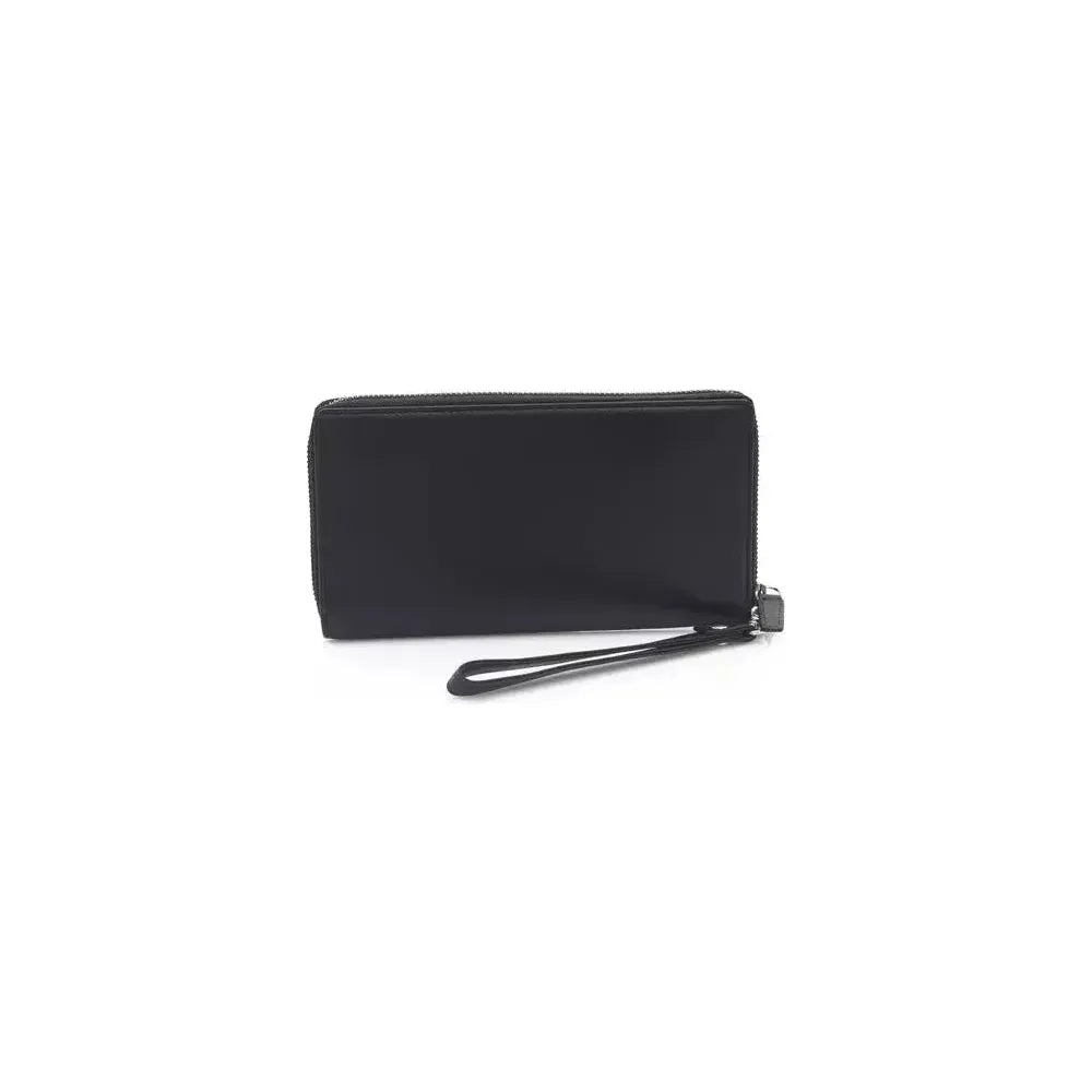 Automobili Lamborghini Black Calfskin Men Wallet Automobili Lamborghini Dark Slate Gray