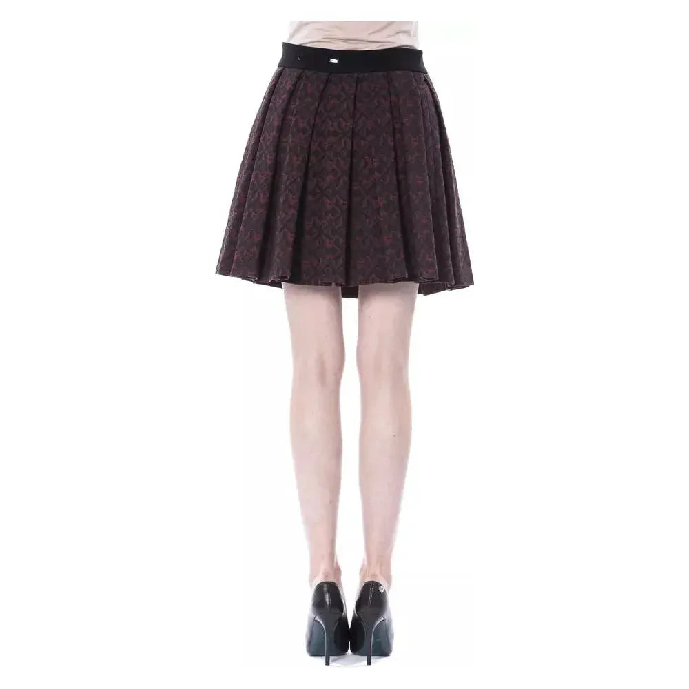 BYBLOS Brown Cotton Women Skirt WOMAN SKIRTS
