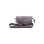 Pompei Donatella Gray Leather Women Crossbody Bag Pompei Donatella Dim Gray