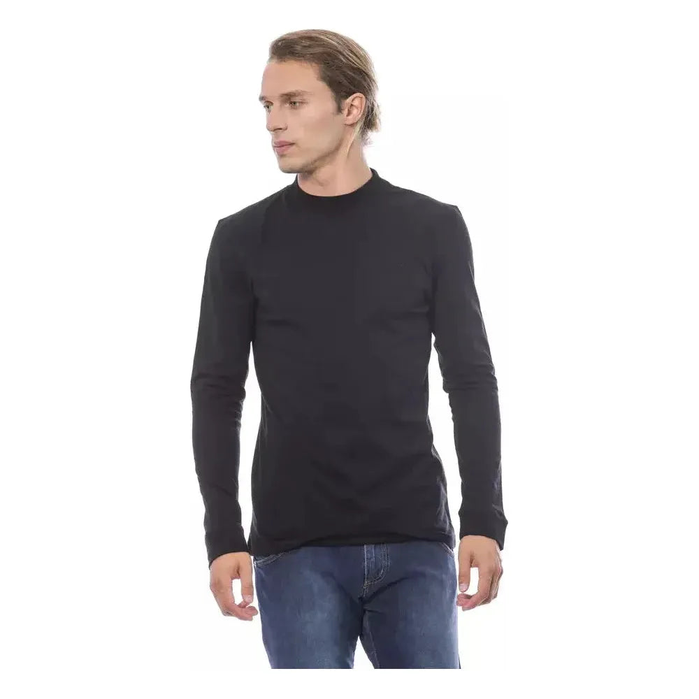 Verri Black Cotton Men's Sweater Verri Dark Slate Gray