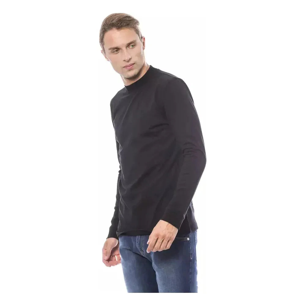 Verri Black Cotton Men's Sweater Verri Dark Slate Gray