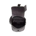 Pompei Donatella Gray Leather Women Crossbody Bag Pompei Donatella Dark Slate Gray