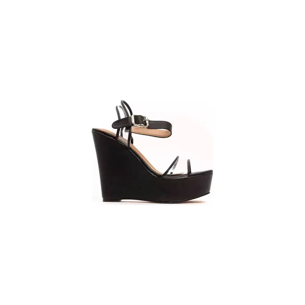 Péché Originel Black Polyethylene Women Sandal Péché Originel Dark Slate Gray