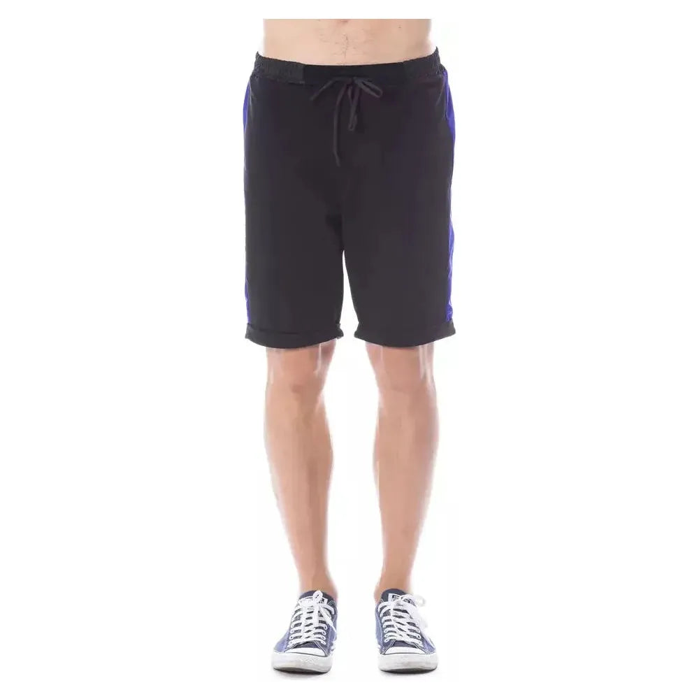 Verri Black Cotton Men Short Verri Dark Slate Gray