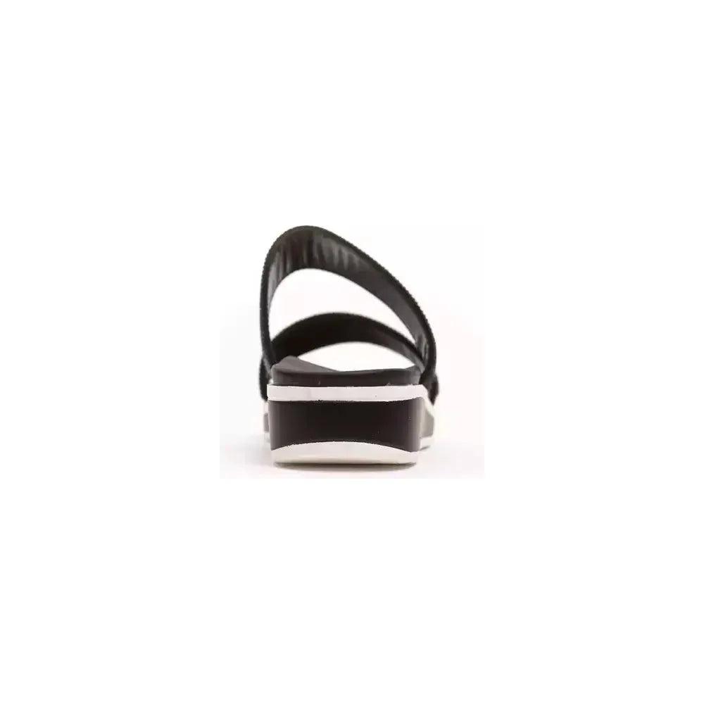 Péché Originel Black Textile Women Sandal Péché Originel Beige