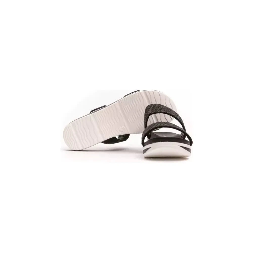 Péché Originel Chic Rhinestone Twin-Strap Low Sandals Péché Originel Antique White