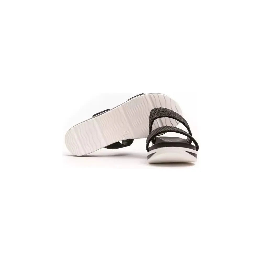 Péché Originel Black Textile Women Sandal Péché Originel Antique White