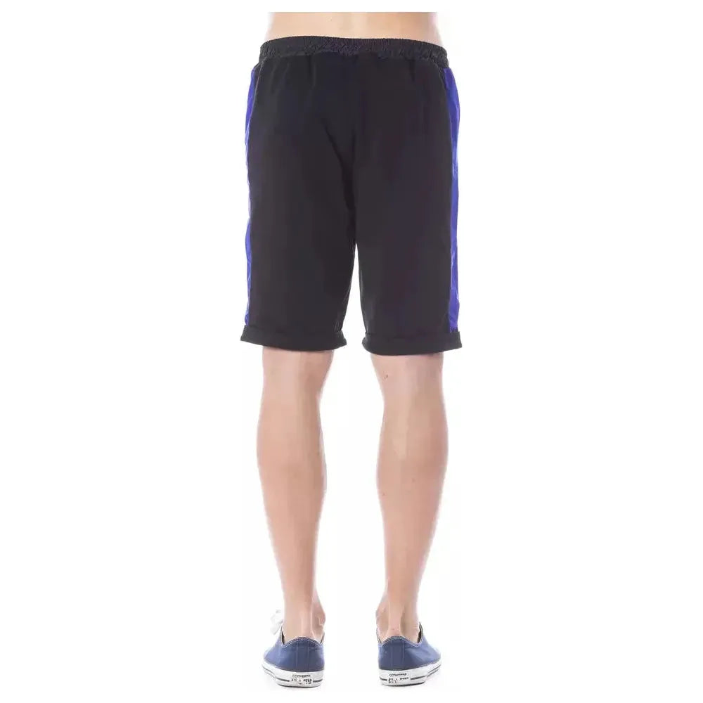 Verri Black Cotton Men Short Verri Dark Slate Gray