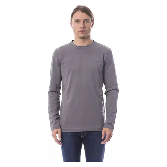 Verri Gray Cotton Men T-Shirt