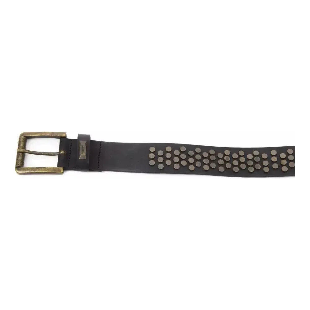 BYBLOS Black Cowhide Women Belt BYBLOS Dark Slate Gray