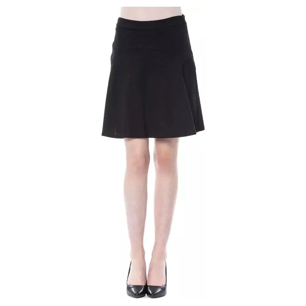 BYBLOS Black Polyester Women Skirt WOMAN SKIRTS BYBLOS Dark Slate Gray
