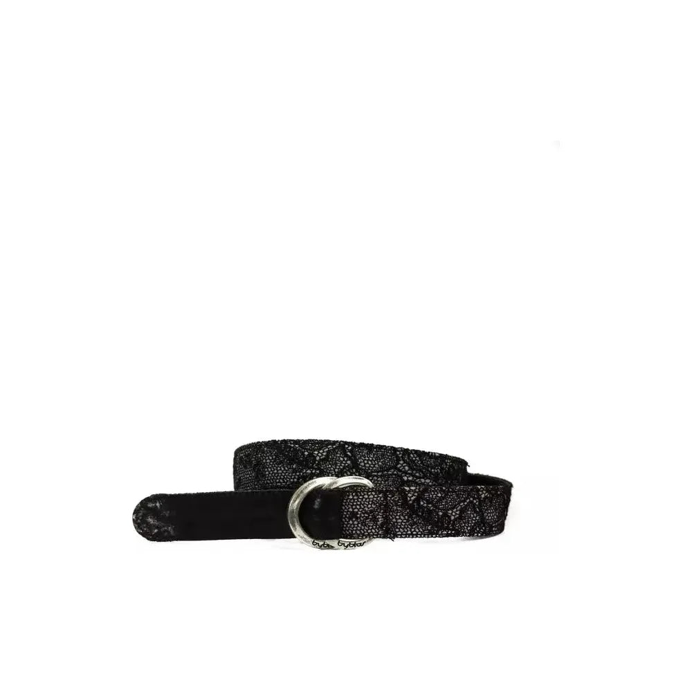 BYBLOS Black Wool Women Belt BYBLOS Black