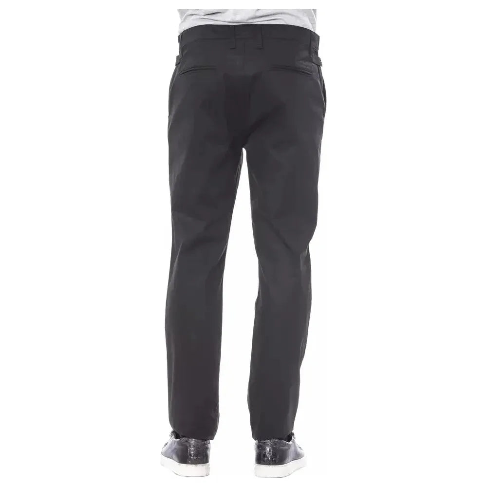 Verri Black Cotton Men Pant Verri Dark Slate Gray