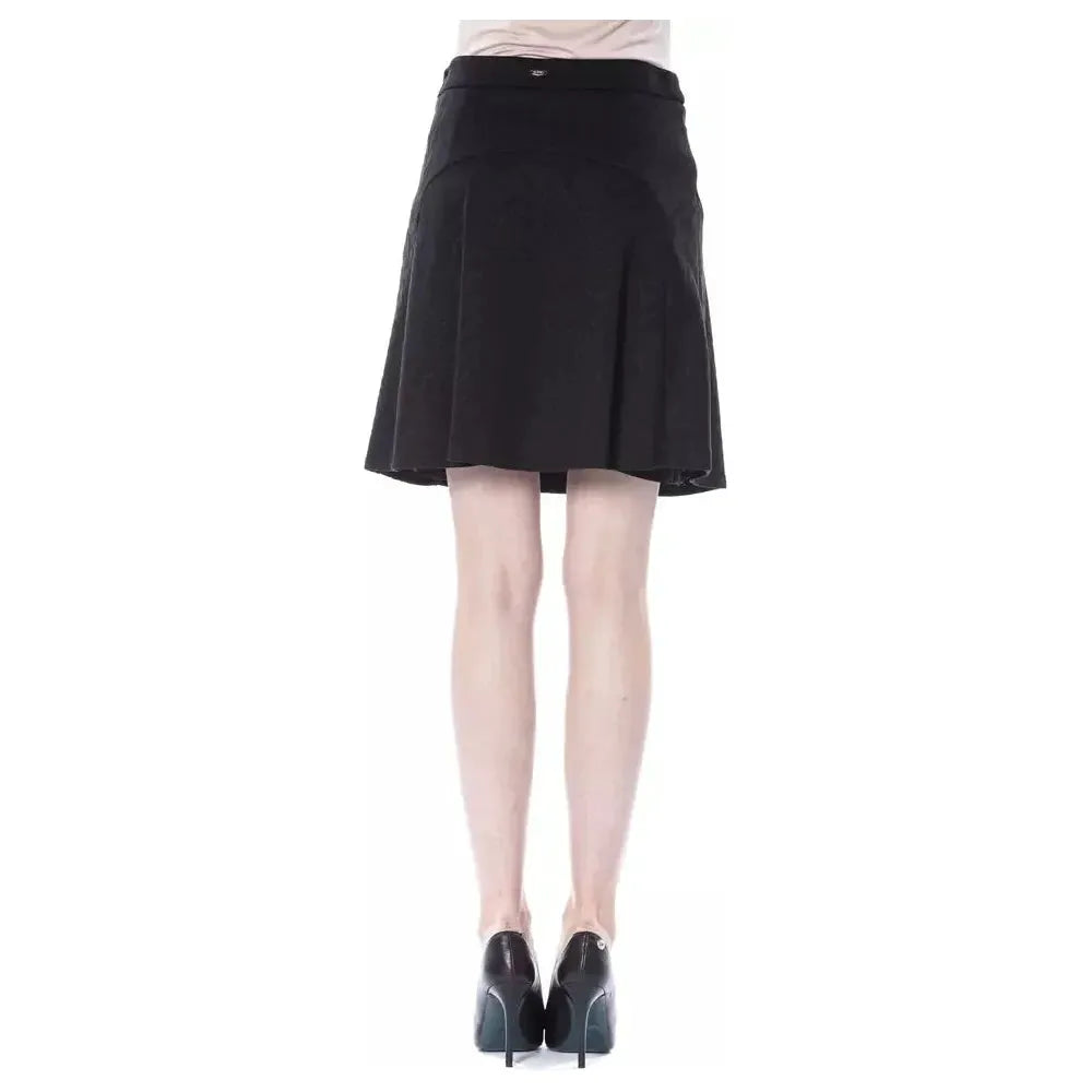 BYBLOS Black Polyester Women Skirt WOMAN SKIRTS BYBLOS Dark Slate Gray