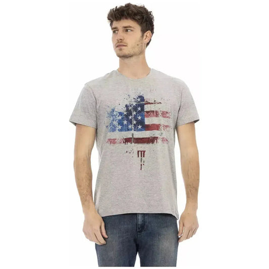 Trussardi Action Gray Cotton Men's T-Shirt