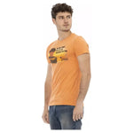 Trussardi Action Orange Cotton Men T-Shirt Trussardi Action Dark Salmon