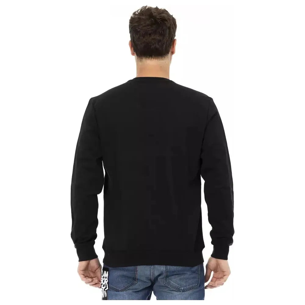 Automobili Lamborghini Black Cotton Men Sweater Automobili Lamborghini Black