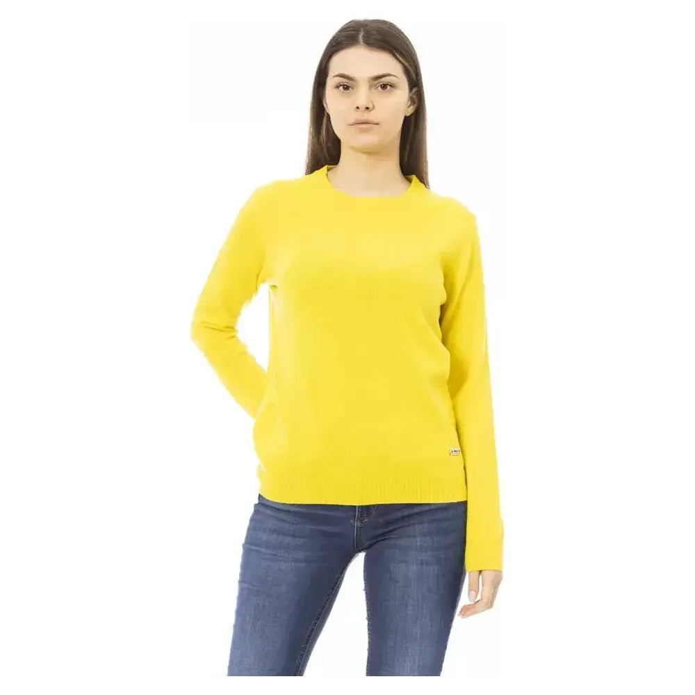 Baldinini Trend Yellow Cashmere Women Sweater Baldinini Trend Light Goldenrod