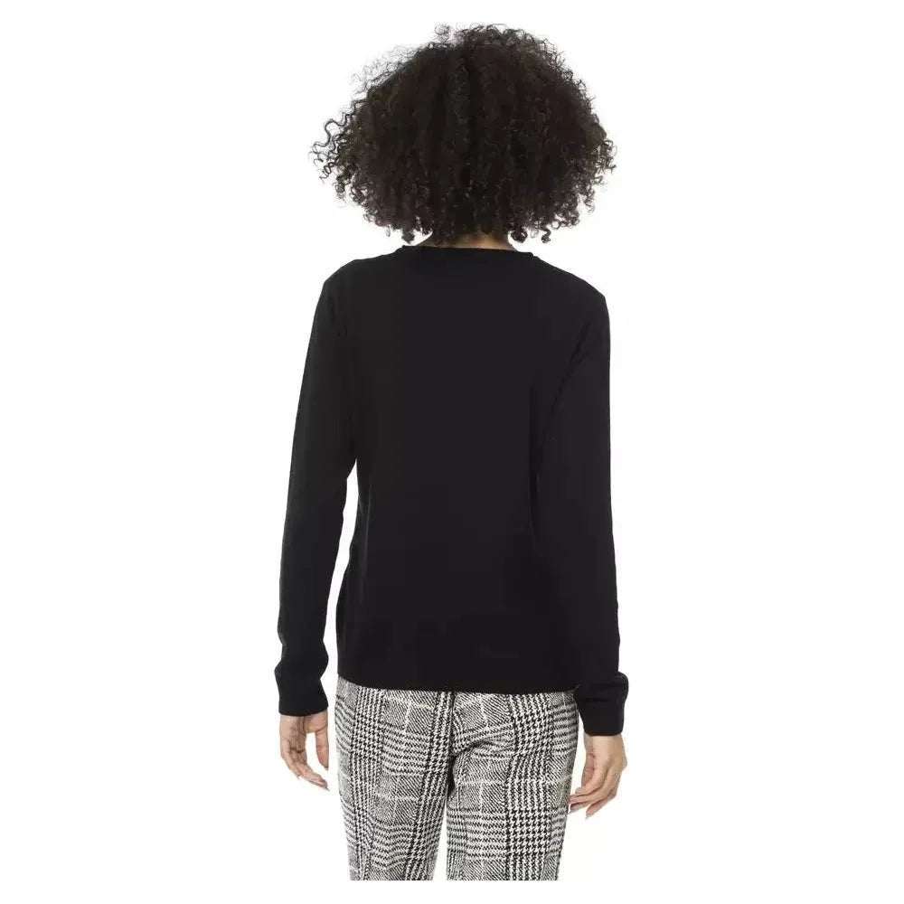Baldinini Trend Black Wool Women Sweater Baldinini Trend Black