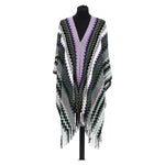 Missoni Multicolor Wool Women Poncho MI-22222-UNISEX
