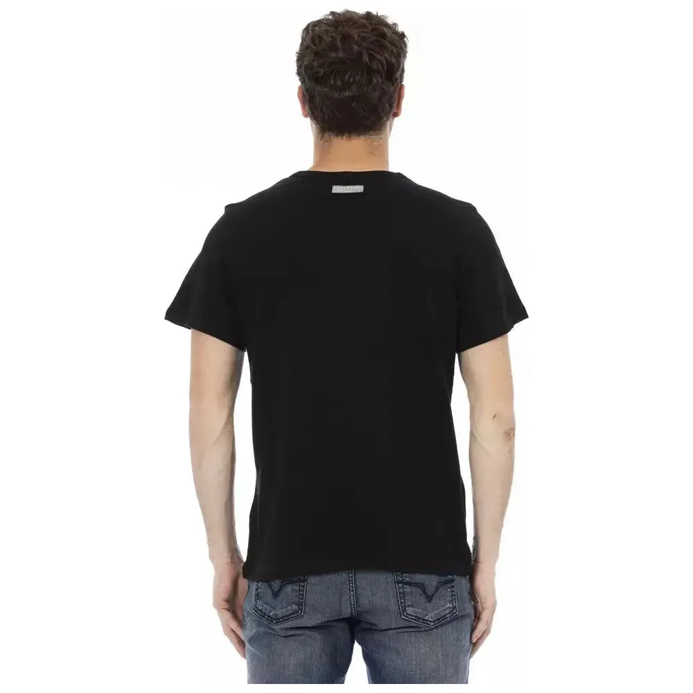 Bikkembergs Black Cotton Men T-Shirt Bikkembergs Black