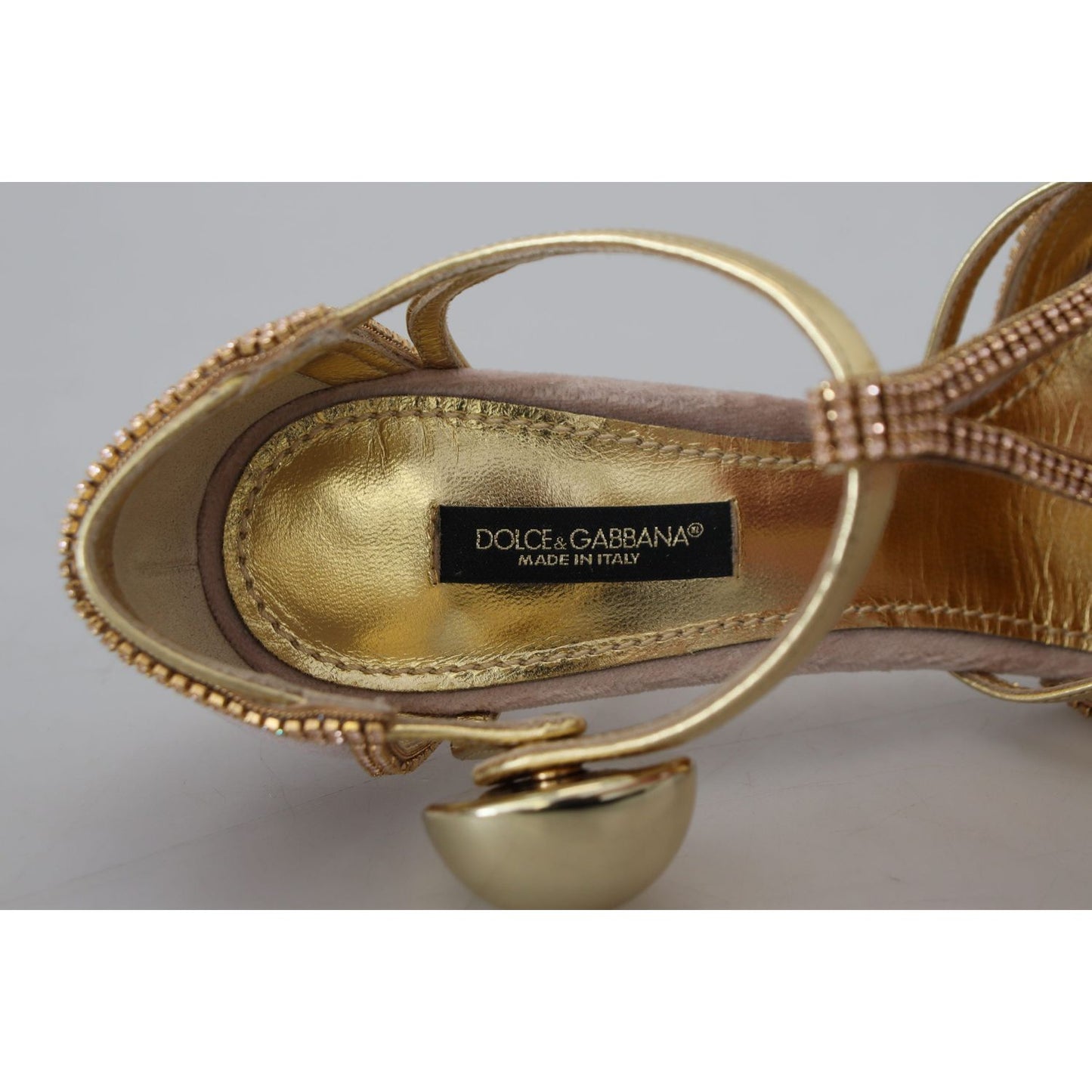 Dolce & Gabbana Elegant Pink Crystal Pumps with High Heels Dolce & Gabbana Light Slate Gray